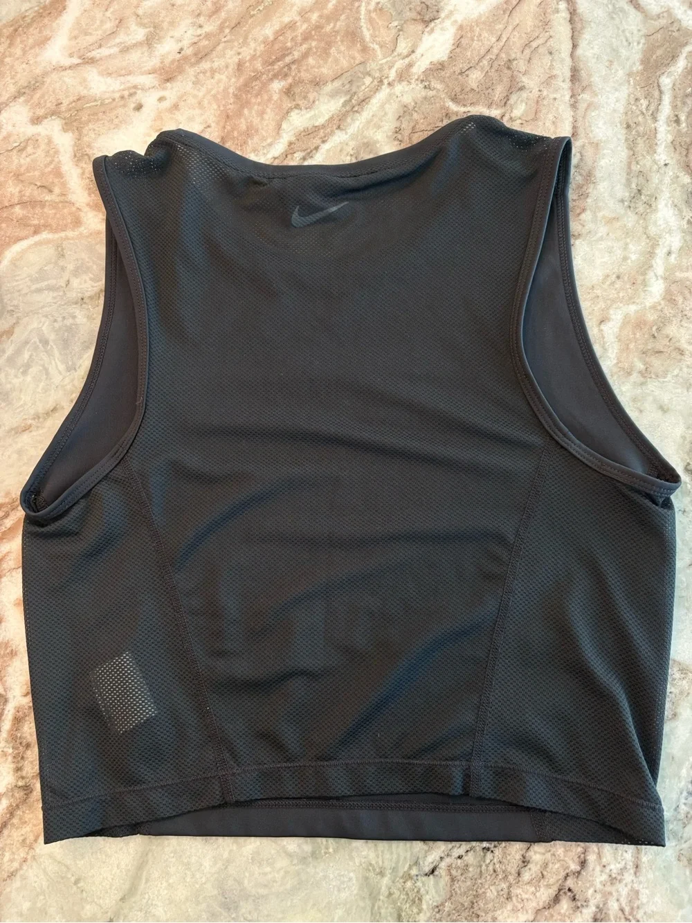 Nike Pro Crop Tank Top Back Mesh Back Dri-Fit Womens Medium Training Shirt